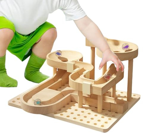 Marble Race: Track-Set, mehrstufiges Design, Rennstrecken, Hochgeschwindigkeitsmarmor mit modularer Montage, ideal für Kinder, Jugendliche, HAB-Entwicklung