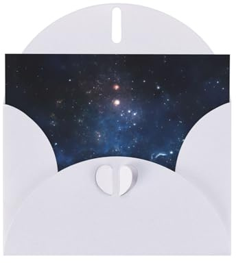 Schöne Galaxie-Grußkarten mit Sternenhimmel-Druck, Umschläge im Lieferumfang enthalten, Blanko-Grußkarten für Hochzeiten, Veranstaltungen, Geburtstage