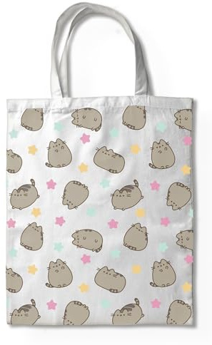 Elbenwald Disney & mehr - Jutebeutel Winnie Puuh, Alice im Wunderland, Pusheen, Sanrio & mehr Baumwolle Schultertasche Beige und Weiß
