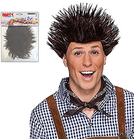 PARTY DISCOUNT ® Perücke Igel, braun