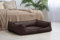 tierlando® Goofy Easy CLEAN – Orthopädisches Hundebett aus Kunstleder mit Matratzenschoner – für mittelgroße und große Hunde Größe: 90x75cm Farbe: 01 Braun
