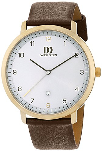 Danish Design Herren Analog Quarz Uhr mit Leder Armband 3310092