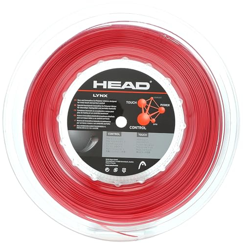 HEAD Lynx Rolle, Corda da Tennis Unisex-Adulto, Colore: Rosso, 16