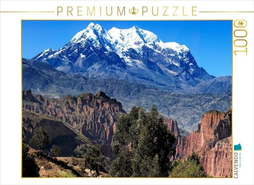 CALVENDO Puzzle Illimani-Massiv mit Pico Sur, 6.462 m ü. M., Bolivien | 1000 Teile Lege-Größe 64 x 48 cm Foto-Puzzle für glückliche Stunden