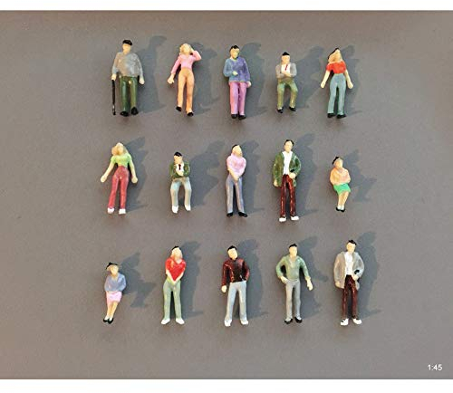 ARCHIFREUNDE 15 x Modell Figuren Handbemalt Modellbau 1:45 Modelleisenbahn Spur 0