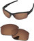 PapaViva Replacement Lenses for Oakley Flak Jacket OO9008 63mm Sunglass Copper Brown Polarized