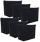 Aspire 6-Pack 12oz Heavy Duty Canvas Aufbewahrungstaschen, 9,5 x 5,5 x 3 Zoll schwarze Tasche, Weihnachtsgeschenktüte