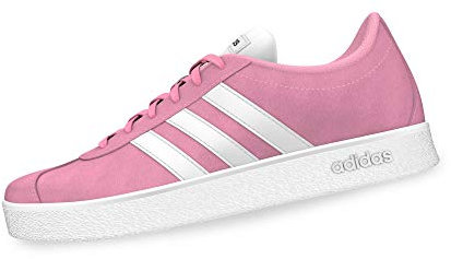 Adidas VL Court 2.0 K, Scarpe da Fitness Unisex-Bambini, Multicolore (Rosaut/Ftwbla/Negbás 000), 31 EU