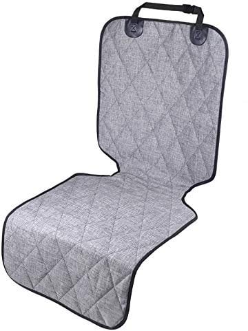 VIVAGLORY Auto-Vordersitzbezug für Hunde, Gepolsterter & Strapazierfähig Autositzbezug für Haustiere, Kein Klappendesign mit Rutschfester Rückseite für die meisten Auto, Heidekraut Schwarz S