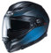 HJC Helmets Herren Nc Motorrad Helm, Schwarz/Blau, XL
