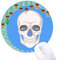 Medizinische Illustration von Skull Bone Mouse Pad Jingling Bell Round Rubber Mat