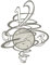 Tornado, Orologio da Parete Fango e Avorio