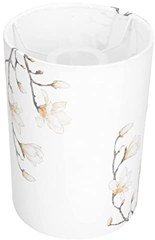 Stoff Lampenschirm Kleiner Ersatz Lampenschirm Retro Chinesischen Tischlampenabdeckung Clip On Lampenschirm für E27 Fass Kronleuchter Tischlampe Wandlampe Blumen 20x14 cm