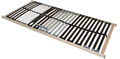 Möbel Jack Lattenrost Lattenrahmen Bettrost mit 7 Zonen | Federholzrahmen | 28 elastische Federholzleisten | 90 x 200 cm