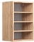 Vicco Hängeschrank R-Line, offener Küchenschrank, Goldkraft Eiche, 40 cm