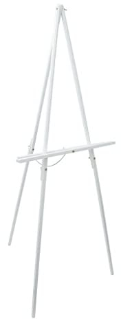 Cowling & Wilcox Marshall White Display Easel | User-Friendly | Lightweight Construction | Ideal for exhibitions, Weddings and Special Events