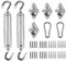 Sunnylaxx Kit di Fissaggio per Vela Parasole 40 Pezzi Kit di Fissaggio Tenda a Velo in Acciaio Inox 316, Kit di Accessori Hardware per Vela Rettangolare
