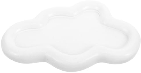 Jewelry Dish, Ceramic Jewelry Tray Cloud Shape Trinket Plate Cute Ring Dish Plate Vanity Aesthetic Room Decor for for Women