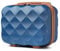 British Traveller Kosmetikkoffer Damen Beautycase Hartschalen Schminkkoffer Handgepäck Tragbar 31 * 25 * 17.2cm Make Up Koffer mit Handgriff und Spannengurt Blau