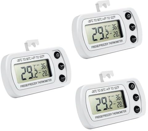HEMOTON 6 Stk Kühlschrankthermometer Wlan-thermometer Kabelloser Temperaturmonitor Gefrierthermometer Sensor Weiß Anzahl
