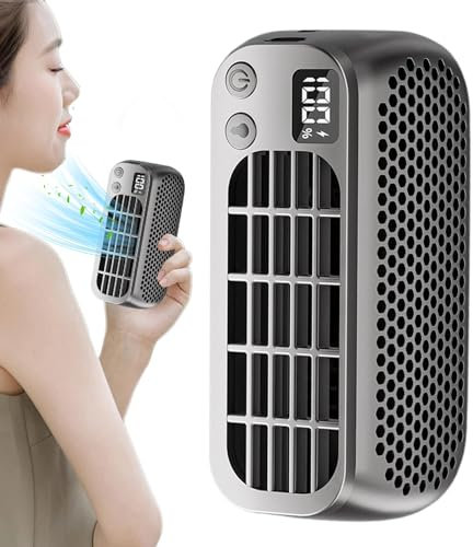 Bladeless Fan - Air Circulator Fan | Bladeless Fan for Bedroom | Air Circulator Fan | USB Rechargeable Bladeless Desk Fan with Adjustment