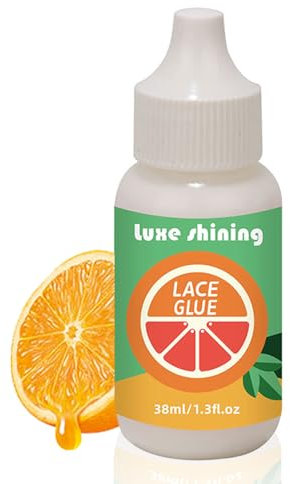 Wig Adhesive Lace Glue - Lace Wig Glue - Strong Hold Invisible Bonding Adhesive Hair Glue for Wigs - Waterproof Latex-Free and Oil-Resistant Wig Glue Lace Front - 38ml