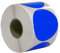 DULA Runde Etiketten - Blau - 50mm - 500 Aufkleber auf Rolle - Siegel - Markierungspunkte - Leere runde Aufkleber auf Rolle