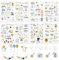 Sticker Geburtstag Gästebuch, Sticker Fotoalbum Geburtstag Sticker Set, Aufkleber für Gästebuch Karten Fotoalbum Geburtstagskarten Geschenke PZ019 Geburtstagsaufkleber 4 Blätter/Set ﻿