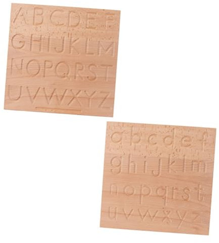 ibasenice 1juego Tablero De Escritura De Madera para Educativo De De Desarrollo Cognitivo Concentración Juguete Montessori