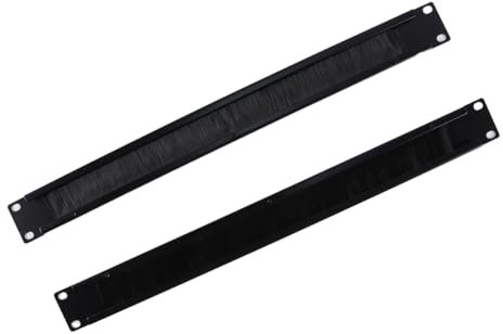 Nicear Cable Manager 1u 19 Inch 2 Pack Horizontal Rack Mount Cable Management Strip Panel With Brush Server Rack Wire Management System For Network Server Rack