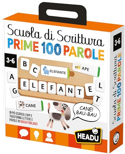 HEADU - Scuola di Scrittura Parlante - Efficace Già Dai Tre Anni Grazie al Metodo Fonetico Interattivo | Giochi Educativi 3 4 5 6 Anni, Giochi per Imparare a Scrivere, Regalo Bambino Regalo Bambina
