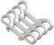LOORGVEL 4 Piezas Ganchos de Seguridad de Doble Cabeza Clips de Gancho Resistente para Pesca Navegación y Uso