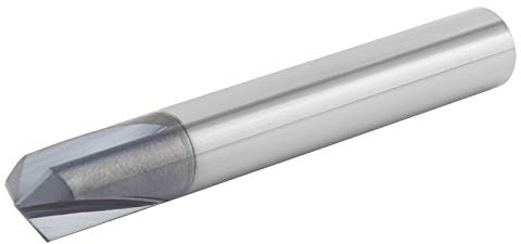 Aumotop 3-schneidiger Fasenfräser aus Wolframstahl mit 120°-Fase; CNC-Fräsbohrwerkzeug für Aluminium und Kupfer; Professioneller Anfas-Schaftfräser (D8*120°*60L)