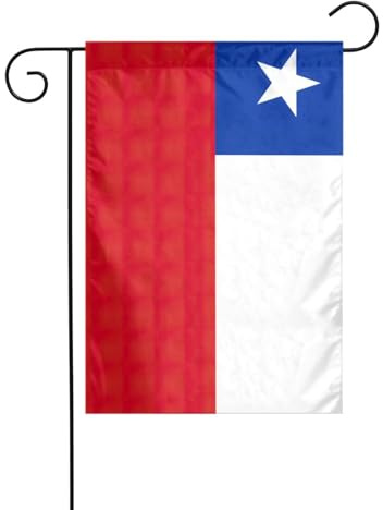 Flagge von Chile Druck, kleine Weihnachtsflaggen, doppelseitig, Weihnachts-Rasendekoration für den Außenbereich