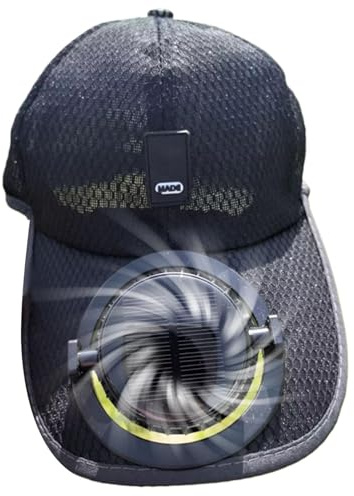 Sombrero con Ventiladores Energía Solar - Enfriador Recargable con Protección UV - Protección Solar UV para Verano | para Playa Golf Senderismo Viajes Jardinería Construcción Verano