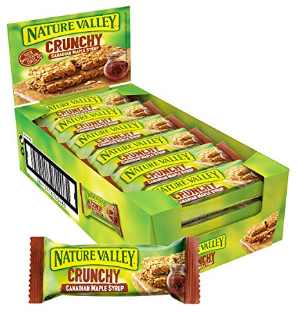 Nature Valley Crunchy Canadian Maple Syrup Cereal Bars 42g (Pack of 18 x 2 bars)