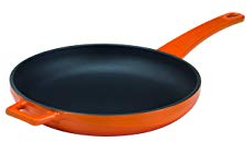 Pentole Agnelli COGHSFP11120O Frying Pan with Cast Iron Handle, Diameter 20 Cm, Orange