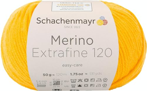 Schachenmayr Merino Extrafine 120 9807552-00121 maracuja Handstrickgarn, Schurwolle