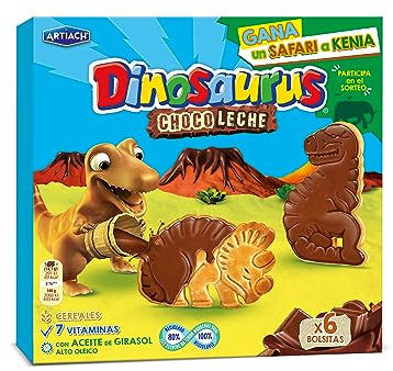Artiach Dinosaurus Chocolait Cookies, 6 paquets