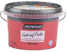 Trendfarbe Rote Traube 1 L Renovo Lust auf Farbe - Wandfarbe Deckenfarbe