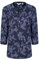 Mountain Warehouse Petra Womens Relaxed Fit 3/4 Sleeve Shirt - 100% Cotton Voile Ladies Top, Lightweight, Breathable Blouse - for Travelling & Daily Use Navy Women's Size 22