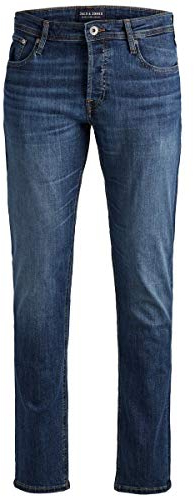 JACK & JONES Jjimike Jjoriginal Am 814 Jeans, Blue Denim, 33W / 32L Uomo