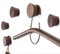 Thread-T 5 Stück Wandhaken Holz für Bademantel Hat Kleidung Wandhalterung Haken Aufhänger Handtuch Rack Schlafzimmer Dekoration Holz Haken Mehrzweck Organisator (Walnut)