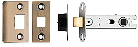 Carlisle Brass BTL30 BTL30AB CE B/T Tubular MORTICE Latch Square, Antique Brass, 76mm / 3