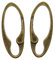 Oshhni 2 Piezas Vintage Bronce Mosquetón Ovalado Gancho Clip Llavero DIY