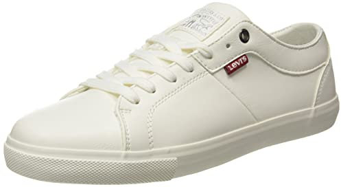 Levi's Woods W., Zapatillas de Deporte Mujer, Blanco (Brilliant White), 45 EU
