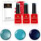 BLUESKY Gel Polish, Gel Nagellack Set, Teals. Hotski To Tchotchke 80529, Lost Labyrinth 80600, Peacock Flume 80603. 3 x 5 ml Blau, Grun