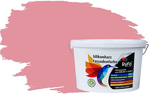 RyFo Colors Silikonharz Fassadenfarbe Lotuseffekt Trend Lachs 10l