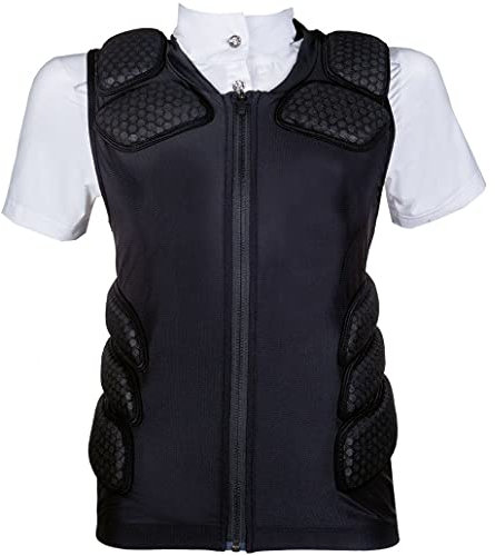 HKM Herren Shelter Sicherheitsweste, 9100 schwarz, M=155-170 cm Körpergröße