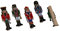 RiloStore 20 Stück Nussknacker an Klammern rot schwarz bt99 Vintage Holz Weihnachtsdeko Christbaumschmuck Nostalgie Deko Holz Weihnachtsmann Xmas Figuren Weihnachtsfiguren